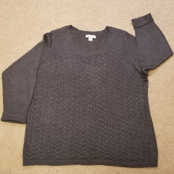 Coldwater Creek Sweaters - Coldwater Creek Charcoal Gray Sweater